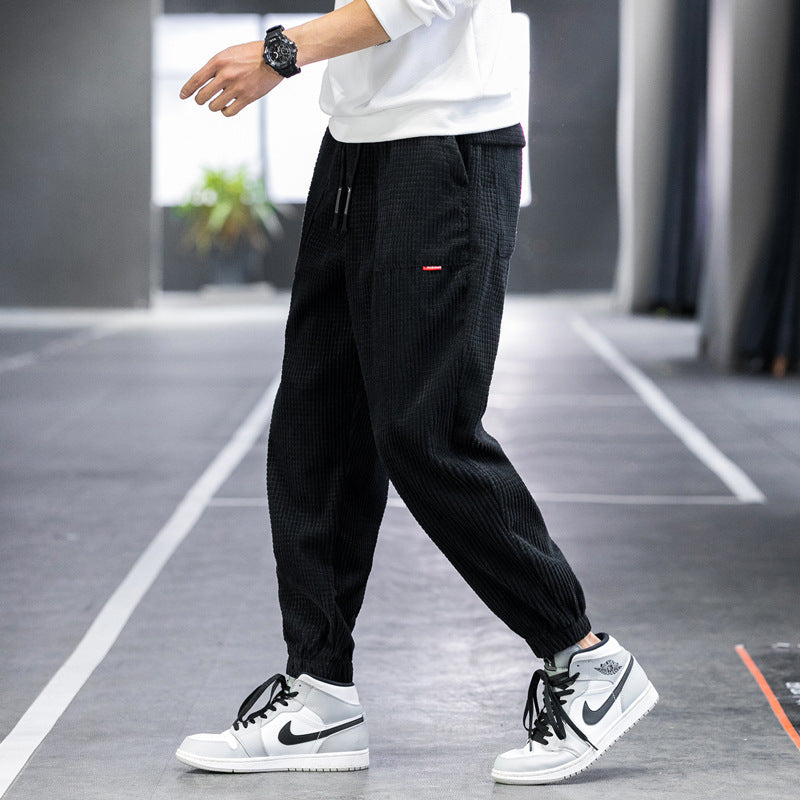 Japanese-Inspired Casual Corduroy Joggers