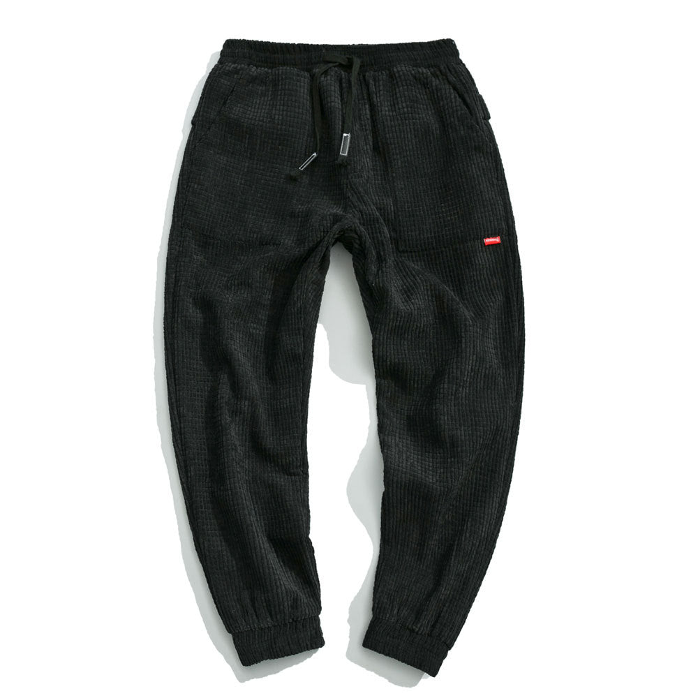 Japanese-Inspired Casual Corduroy Joggers