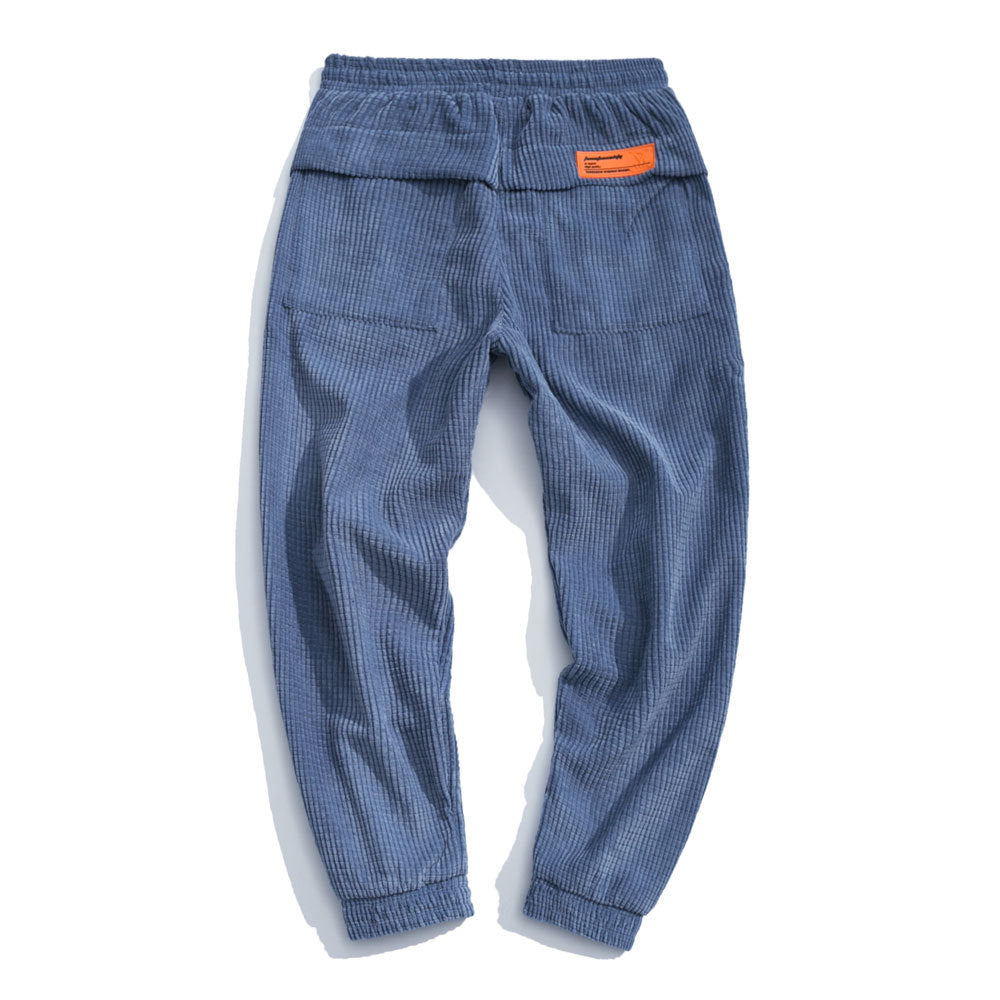 Japanese-Inspired Casual Corduroy Joggers