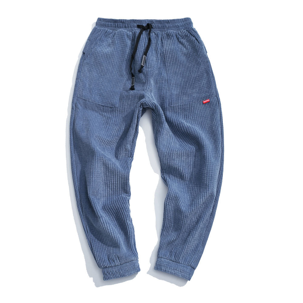 Japanese-Inspired Casual Corduroy Joggers