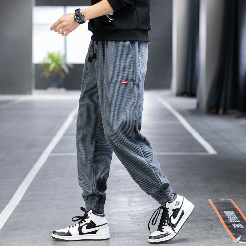 Japanese-Inspired Casual Corduroy Joggers